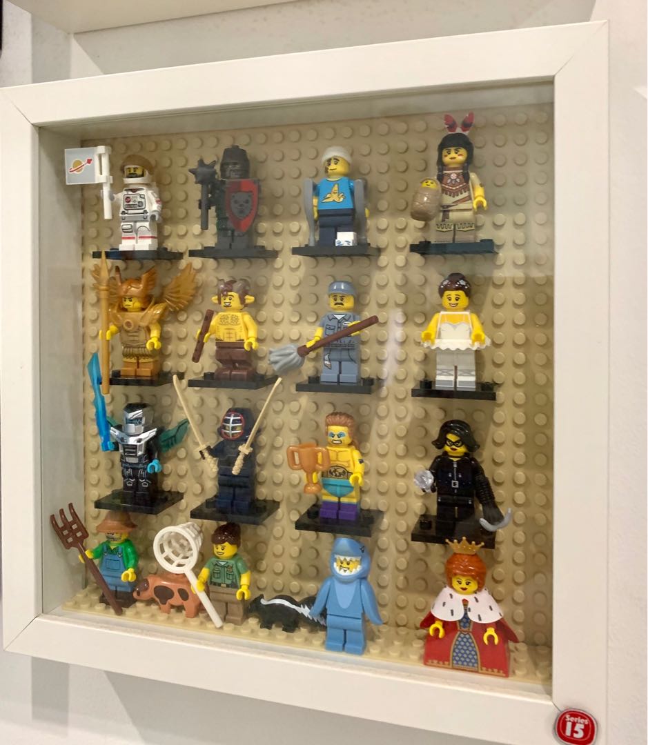 Lego Minifigures Display Case Picture Frame for Series 15 mini figures 