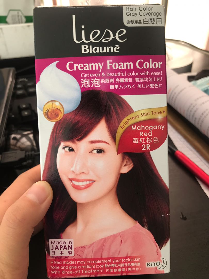 Liese Hair Dye - Mahogany Red, Beauty & Personal Care, Hair On Carousell