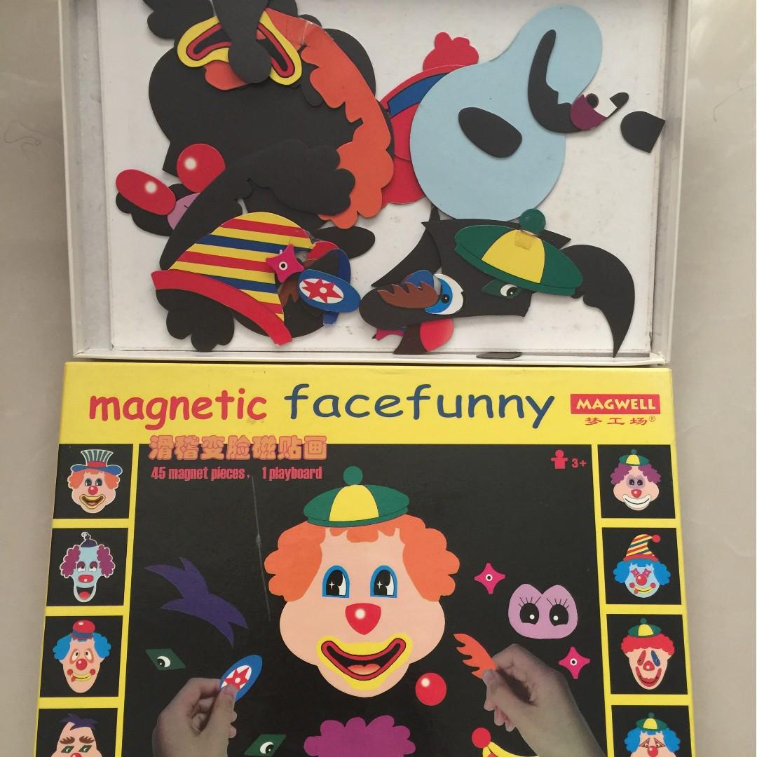 magnet toy face
