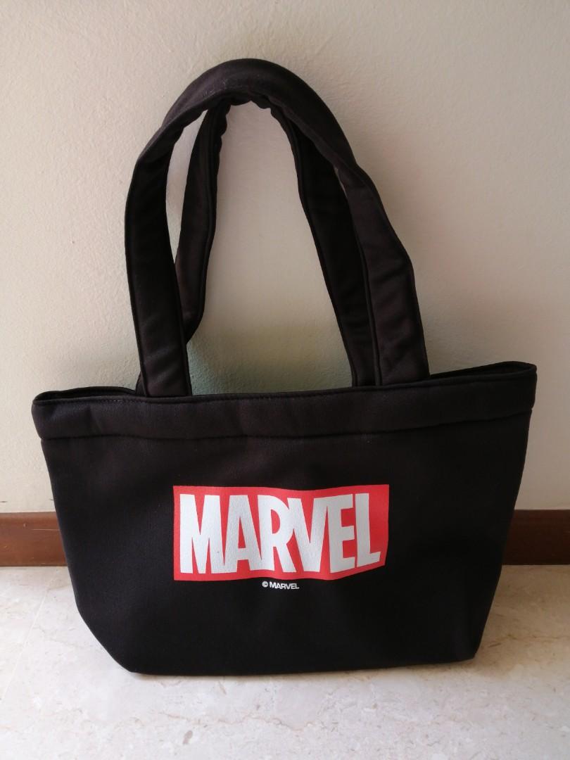 Bolsa Tote Marvel Unisex - 100% Algodón Orgánico, Asa De 70 Cm, Impresión En Francia, Licencia Oficial
