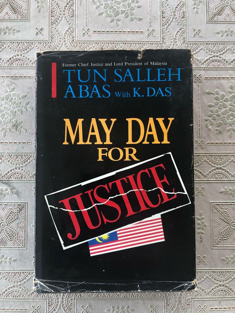 May Day For Justice By Tun Salleh Abas Books Stationery Books On Carousell