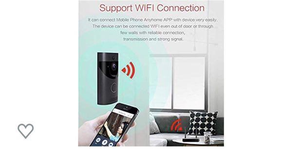 MOUNTDOG WiFi Smart Video Doorbell Camera Wireless Door Bell 720P HD Wireless Home Security Doorbell Camera