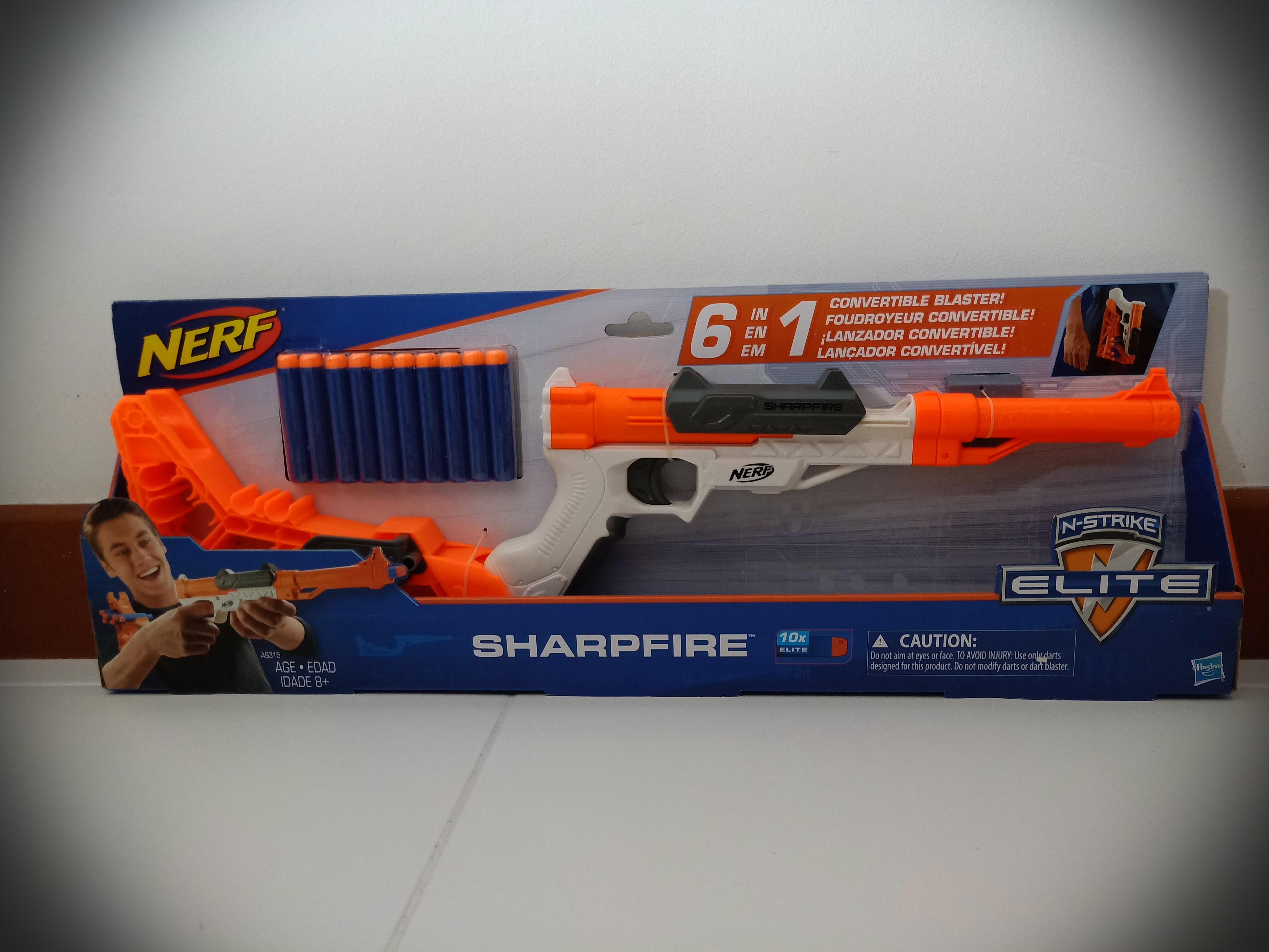 Lançador nerf elite sharpfire n-strike - hasbro A9315 em Promoção