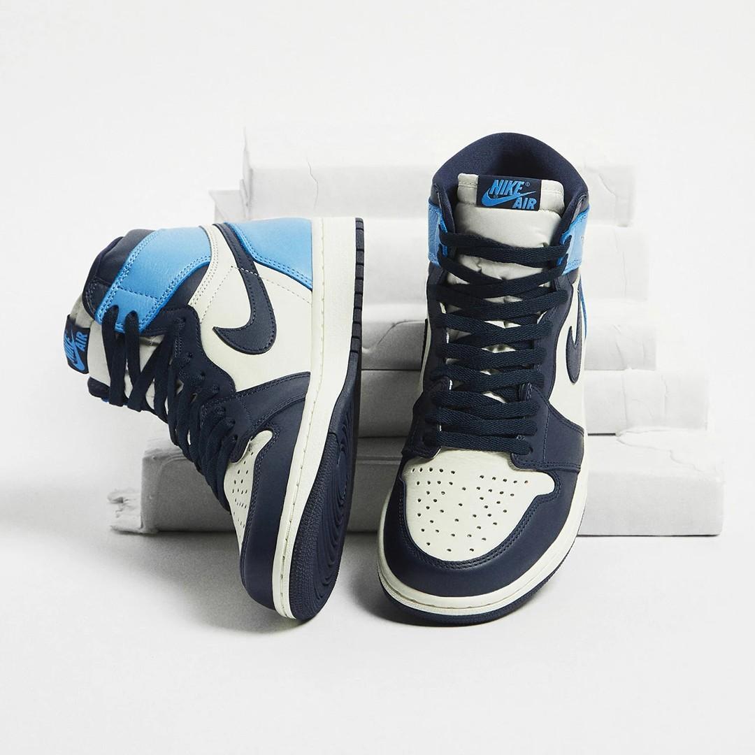 Air Jordan 1 Retro High OG 'Obsidian' - Air Jordan - 555088 140 -  sail/obsidian/university blue