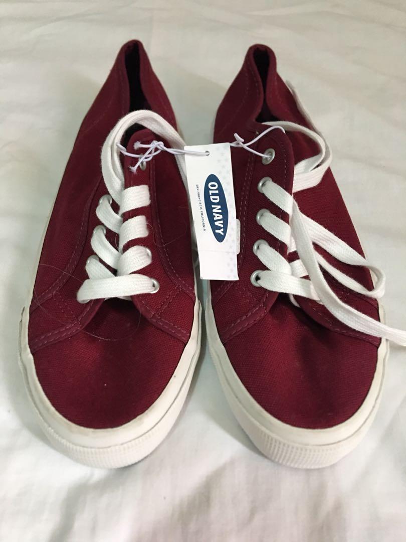 old navy red shoes