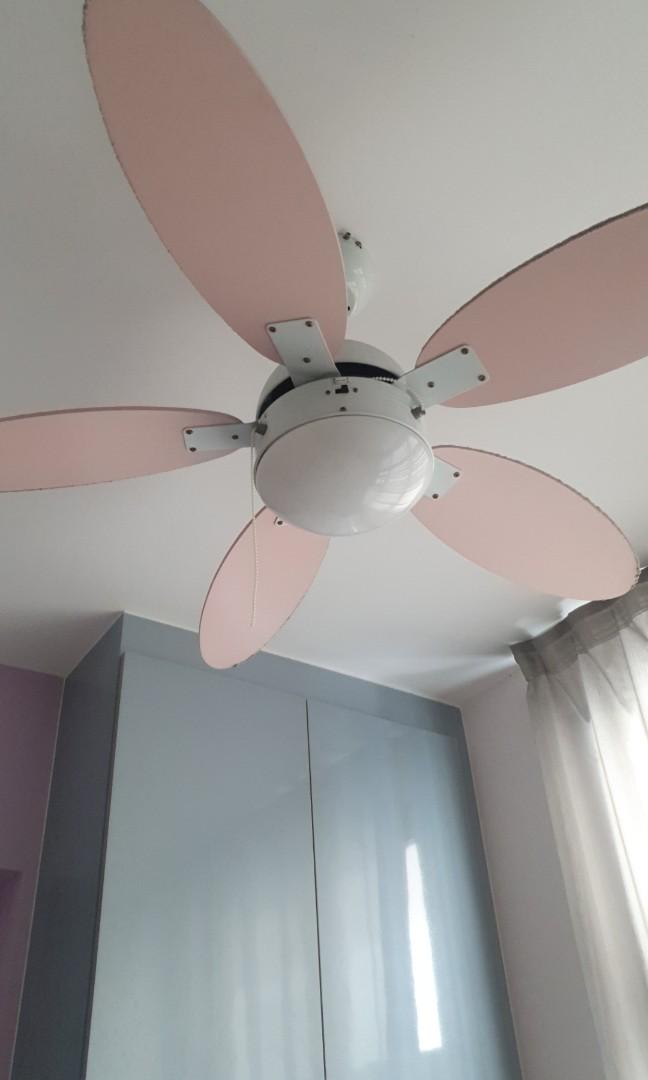 Pink Ceiling Fan Fast Deal Furniture Home Decor Lighting
