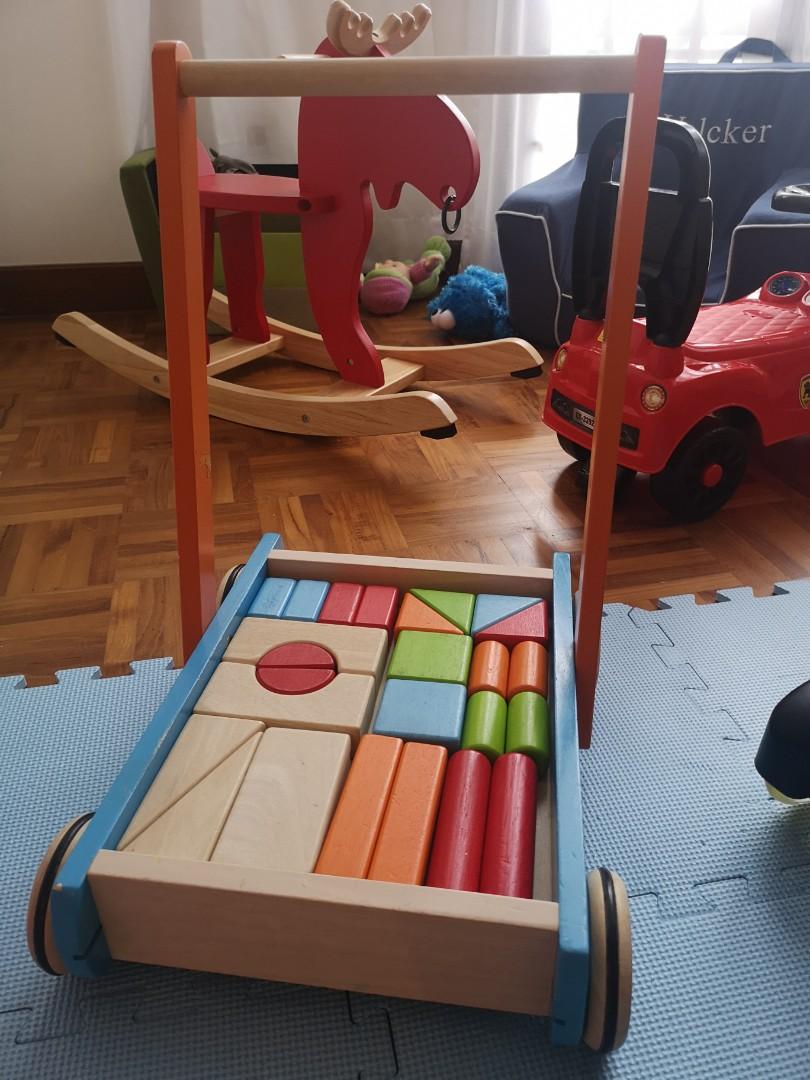 Pintoy Walker With Blocks Babies Kids Toys Walkers On Carousell