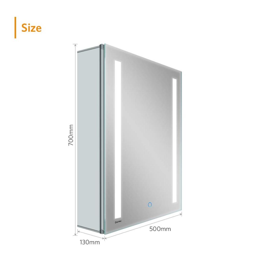 [QUAVIKEY] LED Bathroom Mirror Vertical Lights, Furniture