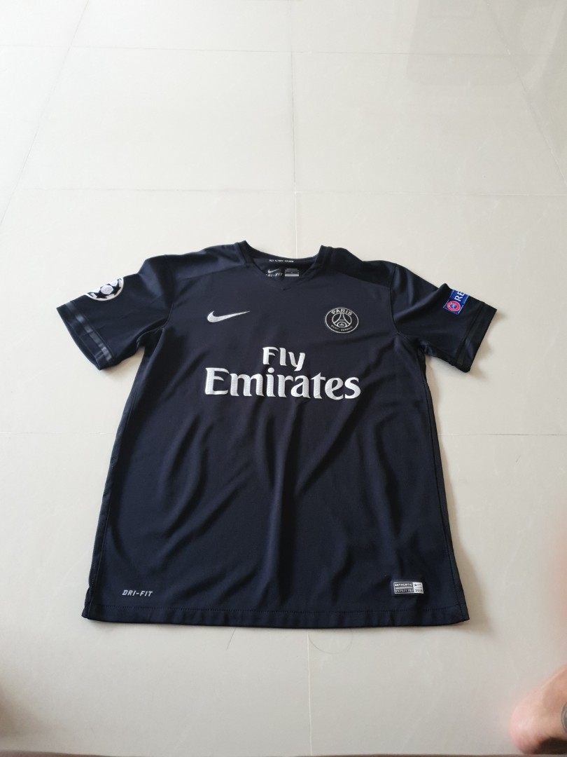 Rare Ibrahimovic Nike Psg Black 15 16 Third Kit Men S Fashion Activewear On Carousell