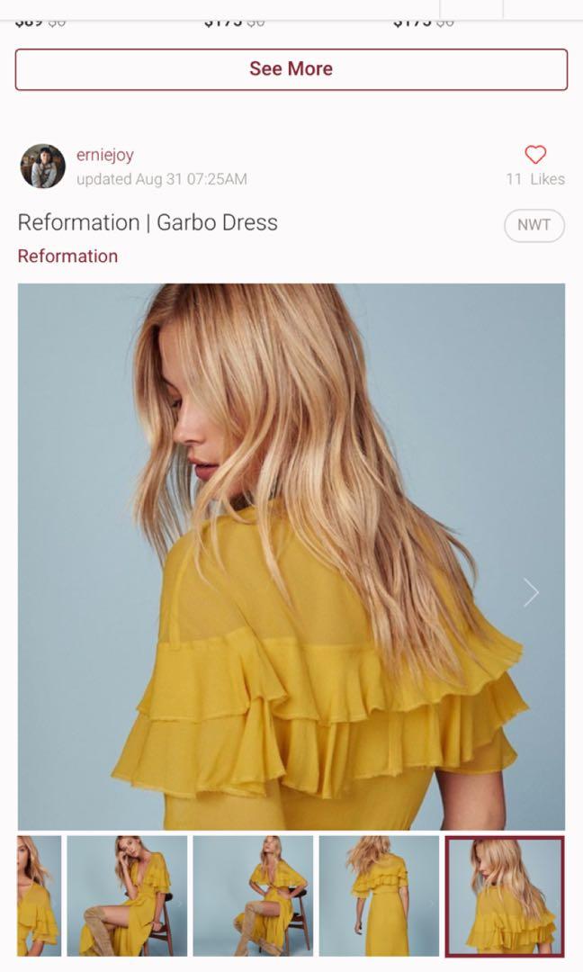Reformation hotsell garbo dress
