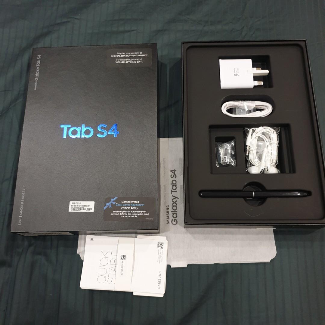 Samsung galaxy tab s4 LTE. 野暮ったく スペン&無料シム。