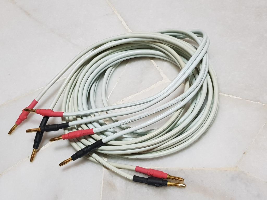 Supra Classic 6.0 speaker cable 9ft Audio Portable Audio