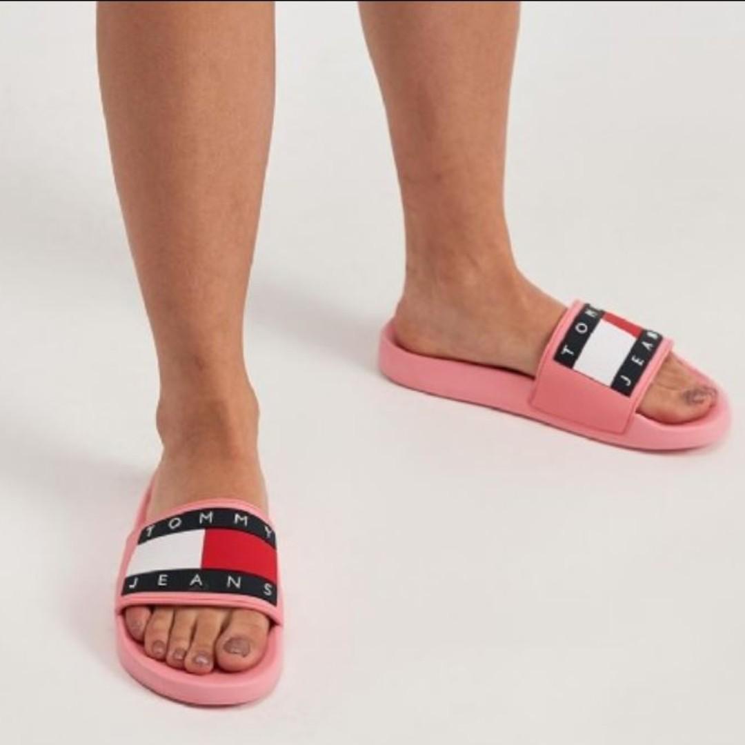 womens slides tommy hilfiger