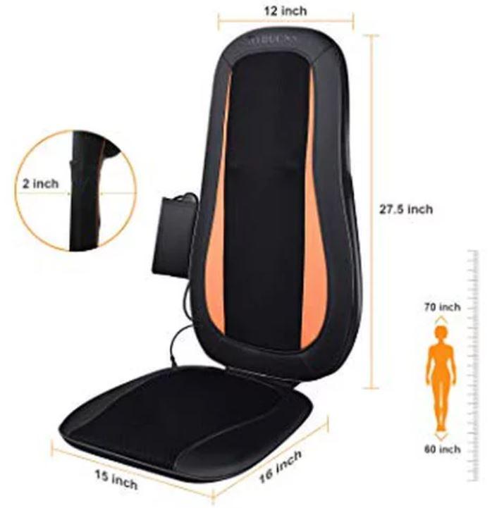 Triducna Back Massager Chair Pad With Heat Massage Seat Cushion Tr 6111 Electronics Others On Carousell