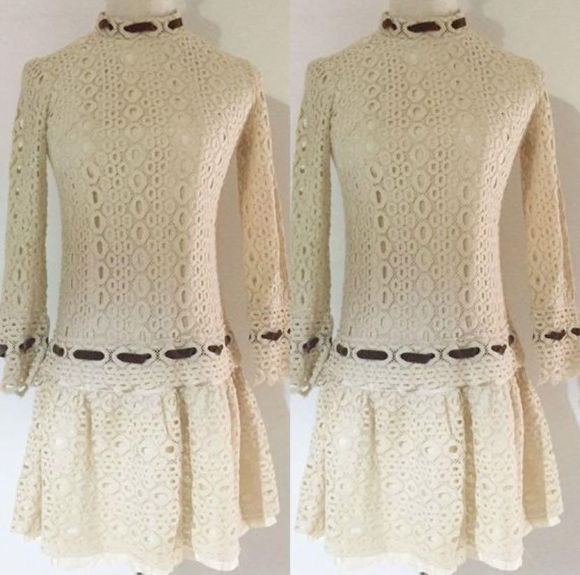 Vintage 60s Lace Dress Women S Fashion Clothes Dresses Skirts