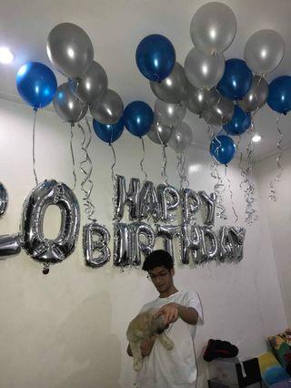 decor helium flying balloon