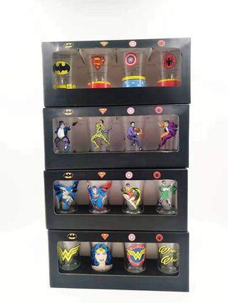 Marvel/DC shotglass