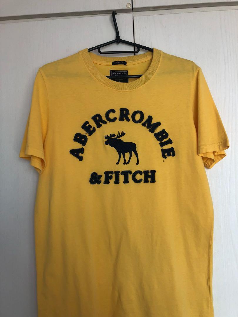 Abercrombie and Fitch yellow shirt, Men 