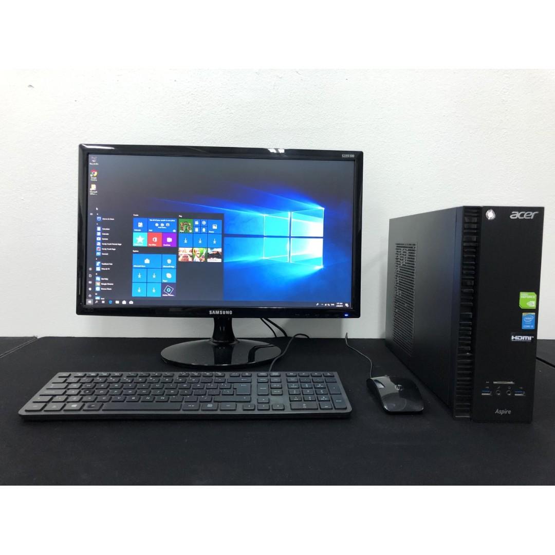 Acer Slim Gaming Work Entertainment Desktop 1tb Hdd Ms Office