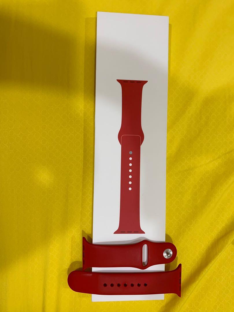 Apple Watch 44mm Red Sport Band Electronics Others On Carousell