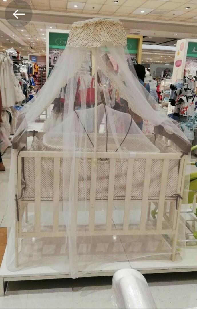 apruva metal crib with bassinet