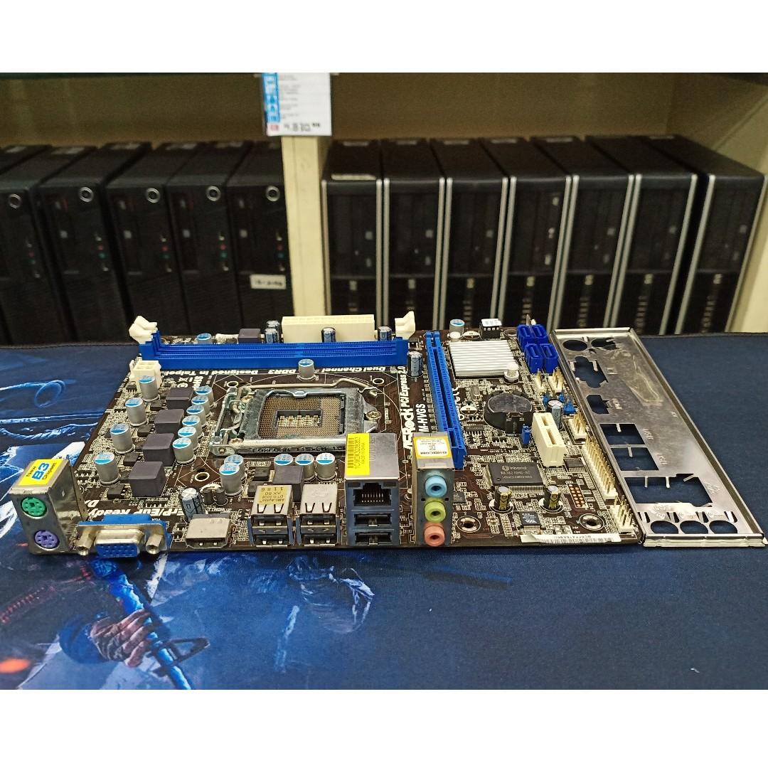 Asrock H61m Hvgs Socket Lga 1155 Ddr3 Type Desktop Motherboard Second Hand Items Electronics Computer Parts Accessories On Carousell