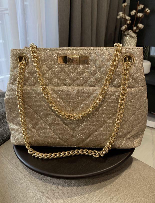 kurt geiger gold bag