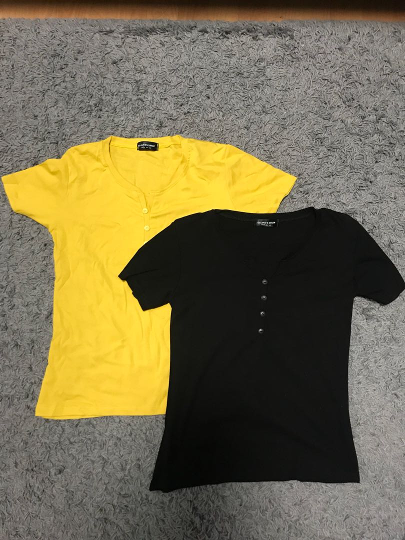 Black and Yellow top, Women's Fashion, Tops, Other Tops on Carousell