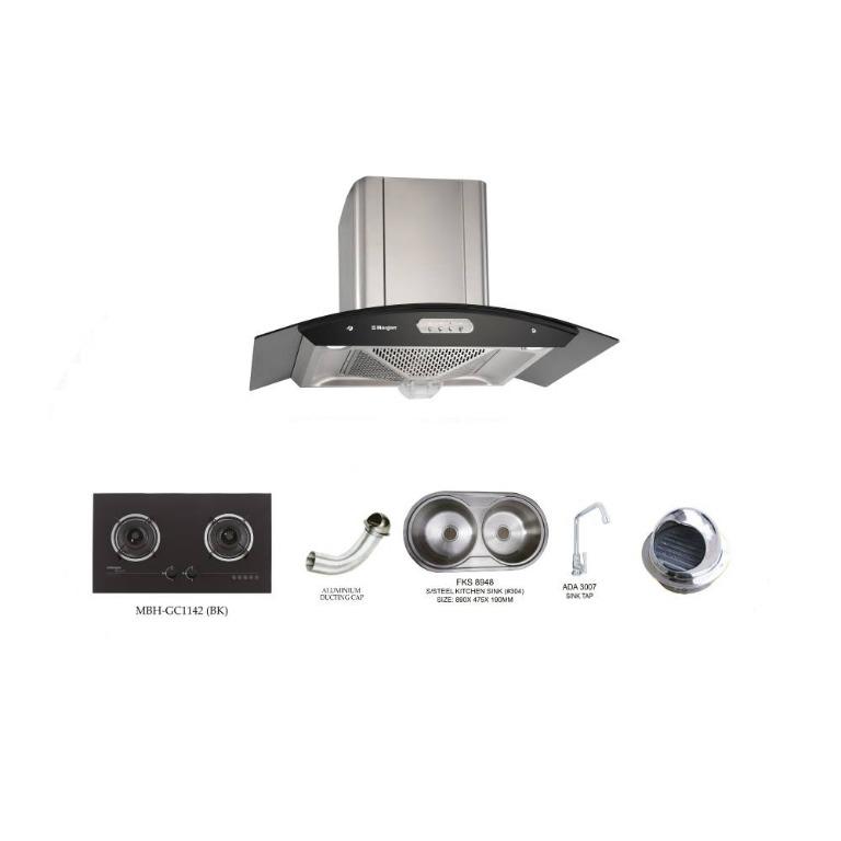 Offer Price Built In Hob Designer Hood Kitchen Sink Full