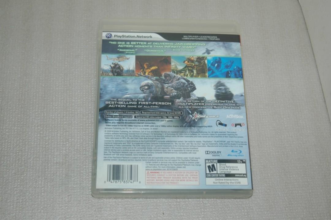 Call of Duty 2: Modern Warfare PS3 (Category: Xbox) located in Quezon City. Submitted by inxskolexion (Listing ID 248994082, Image 3). Description: Call of Duty 2: Modern Warfare. Bought new in the US. Pre-owned. Lightly used. Hard case and contents in very good cosmetic and working condition. Payment thru BPI bank deposit, GCash or PayPal. Will promptly ship upon receipt of payment. Thanks for viewing this listing..