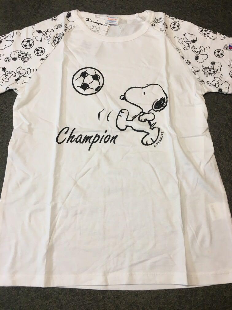 champion snoopy t shirt