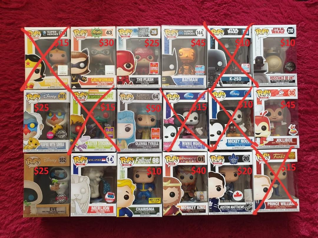 Clearance Sale Random Funko Pops Toys Games Bricks