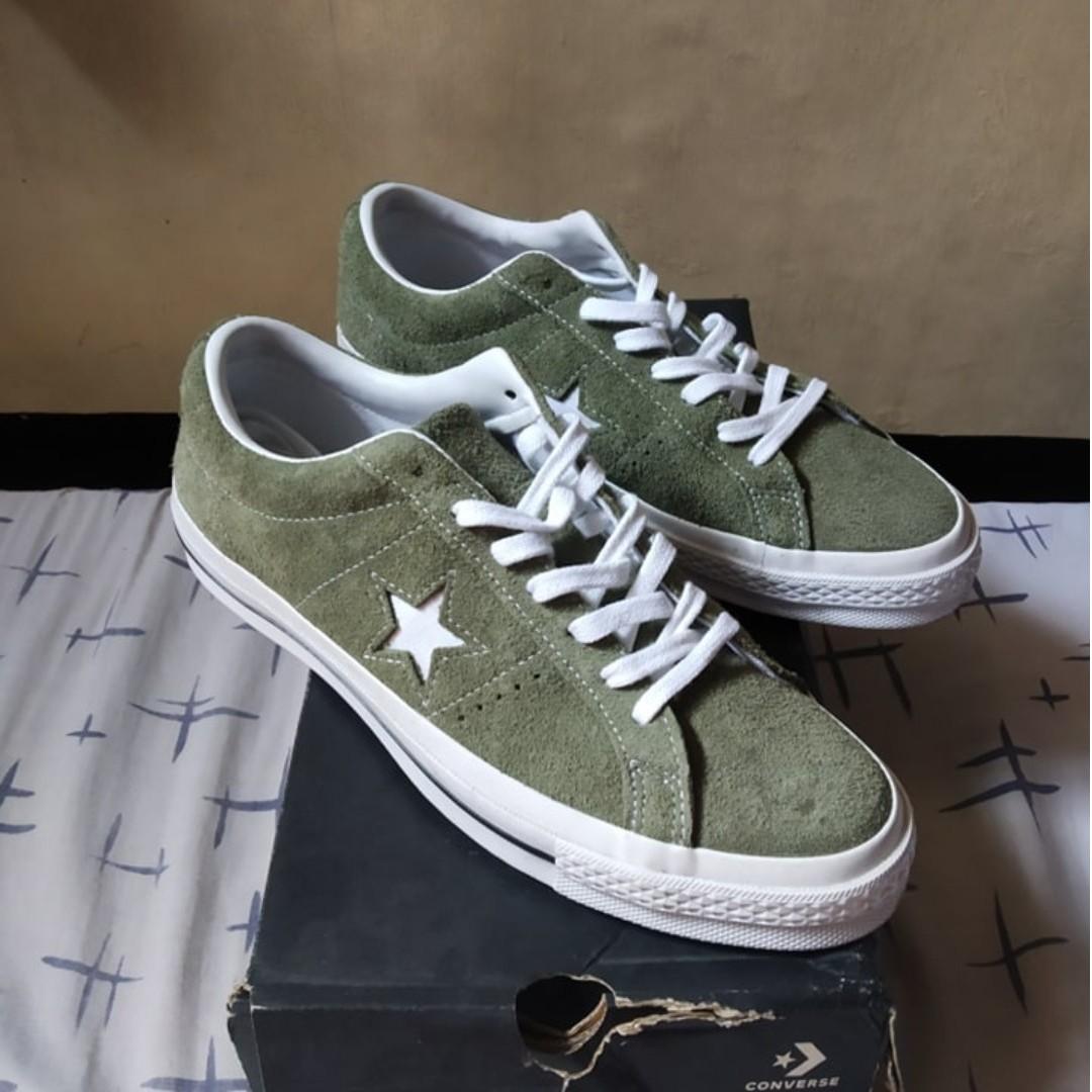 Converse One Star OX (Olive Green), Men's Fashion, Footwear