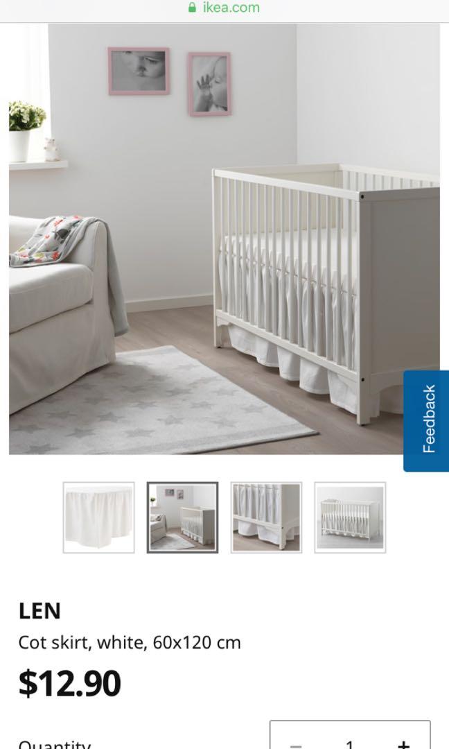 ikea cot skirt