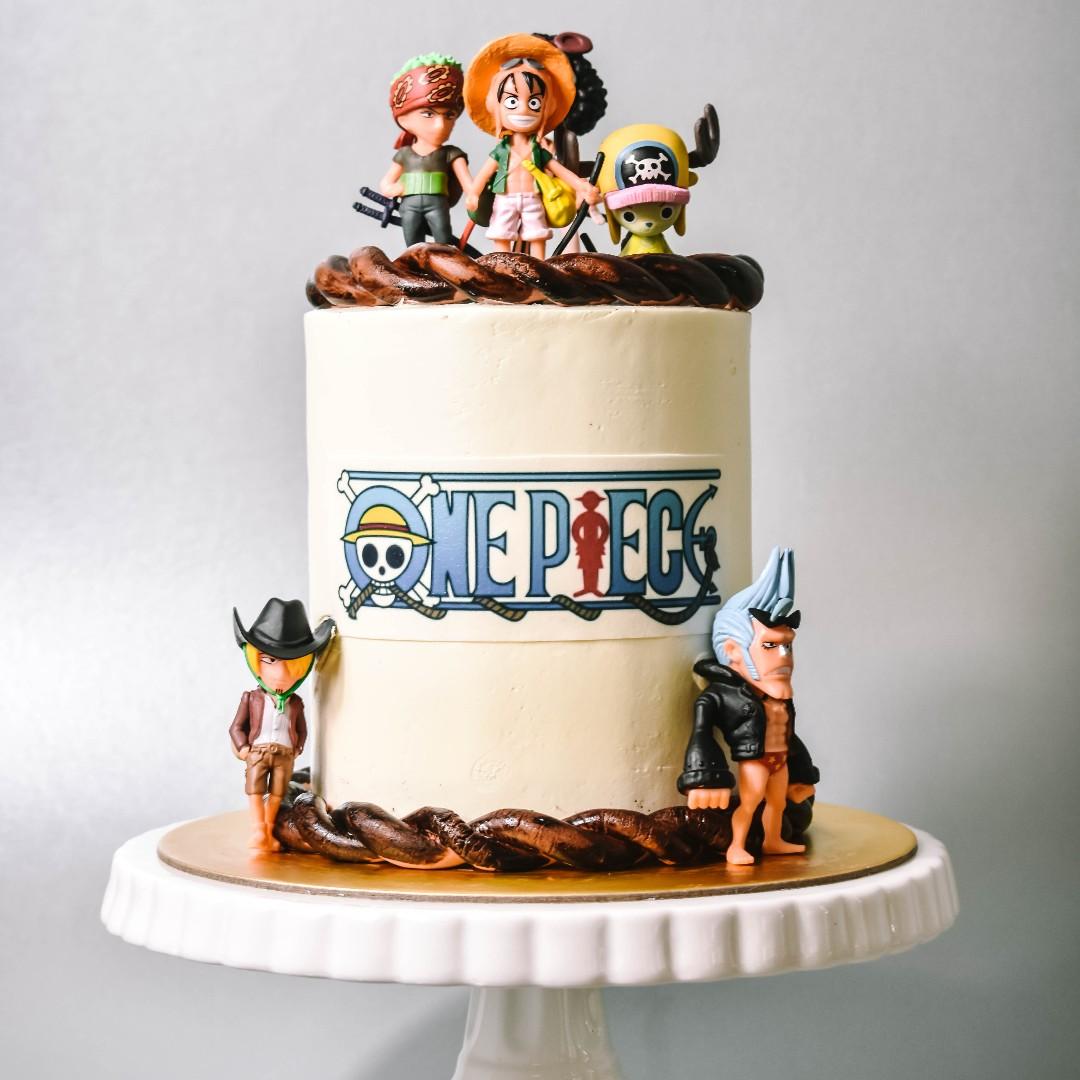 One Piece Customized Cakes Food Drinks Baked Goods On Carousell