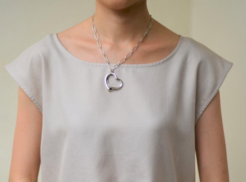 Excellent Authentic Tiffany Co Elsa Peretti Large Open Heart Link Silver Necklace Women S Fashion Jewellery Necklaces On Carou - Open Heart Pendant Tiffany Excellent Authentic Tiffany Co Elsa Peretti Large Open Heart Link Silver Necklace Women S Fashion Jewellery Necklaces On Carou - Open Heart Pendant Tiffany