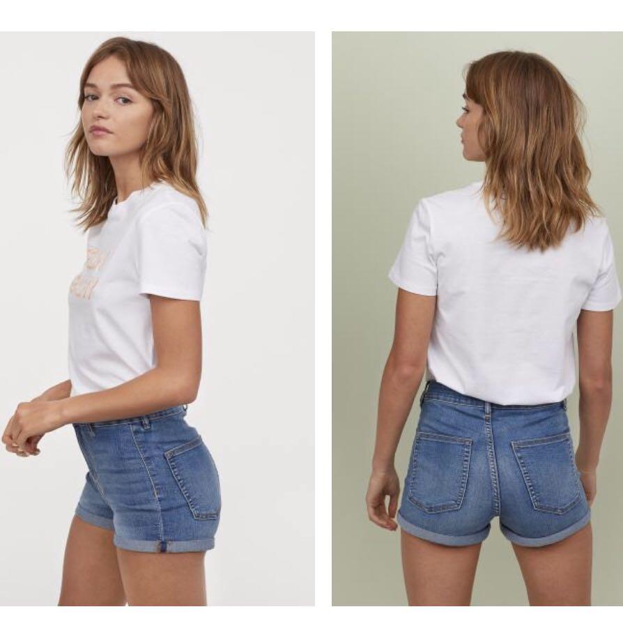 twill shorts high waist