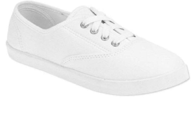 h&m white canvas shoes