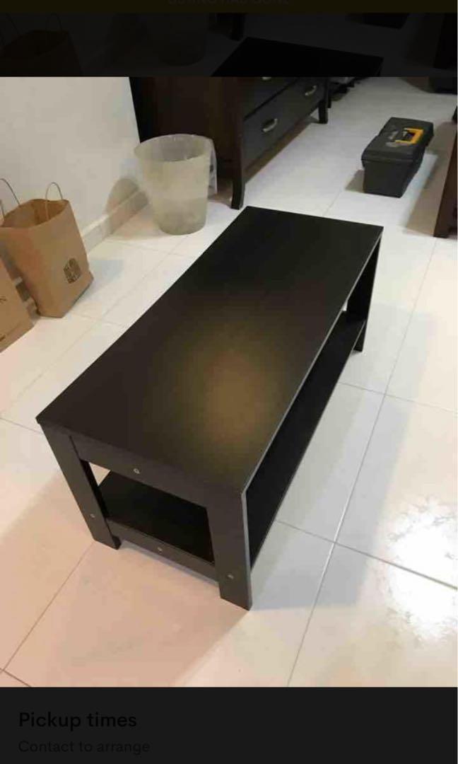 Ikea Laiva Tv Black Bench Stand Furniture Tables Chairs On Carousell