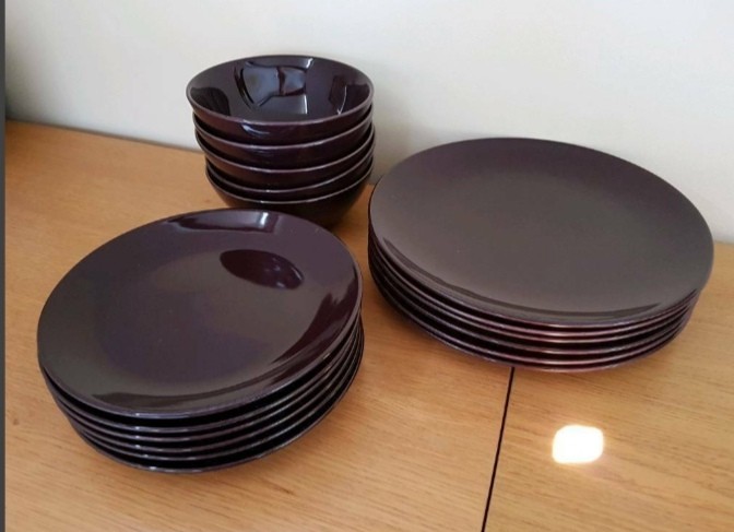 Ikea Purple Dinnerware Set Of 6 On Carousell