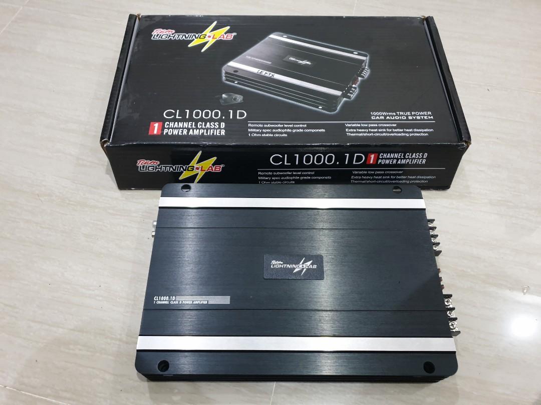Lightning Lab Mono Amplifier CL 1000.1D, Car Parts & Accessories, Audio