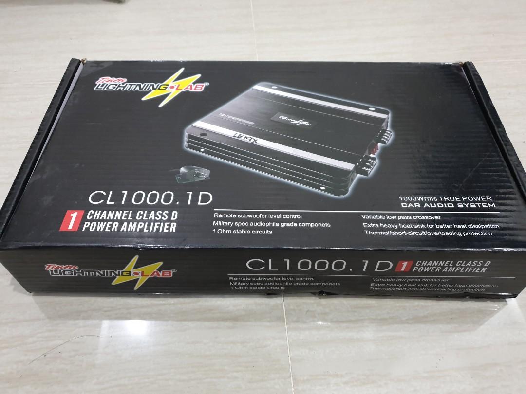 Lightning Lab Mono Amplifier CL 1000.1D, Car Parts & Accessories, Audio