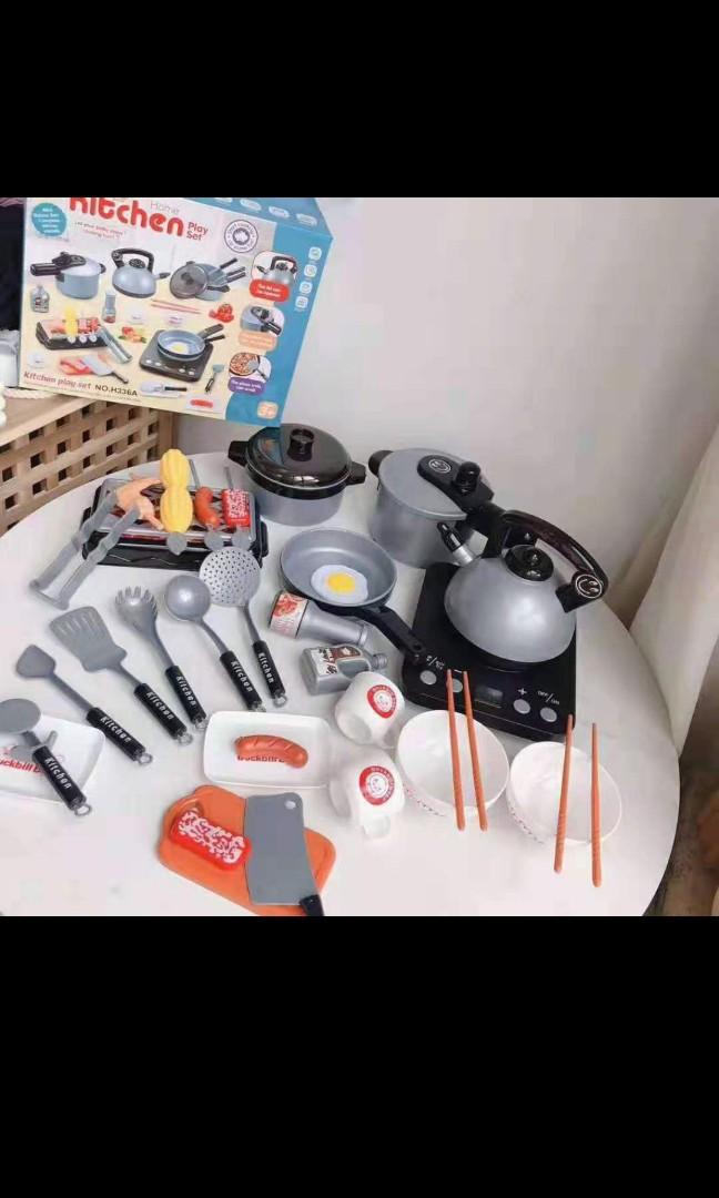 Like Real Induction cooker playset toy (Category: Infant Playtime) located in Manila. Submitted by platinumsirenshop (Listing ID 249266116, Image 1). Description: Just like real asian mukbang cooking playset! Complete set. Induction cooker can navigate sound cooking and light like there is electricity underneath. ☺ see photos for reference samgyupsal playset shabu shabu playset.
