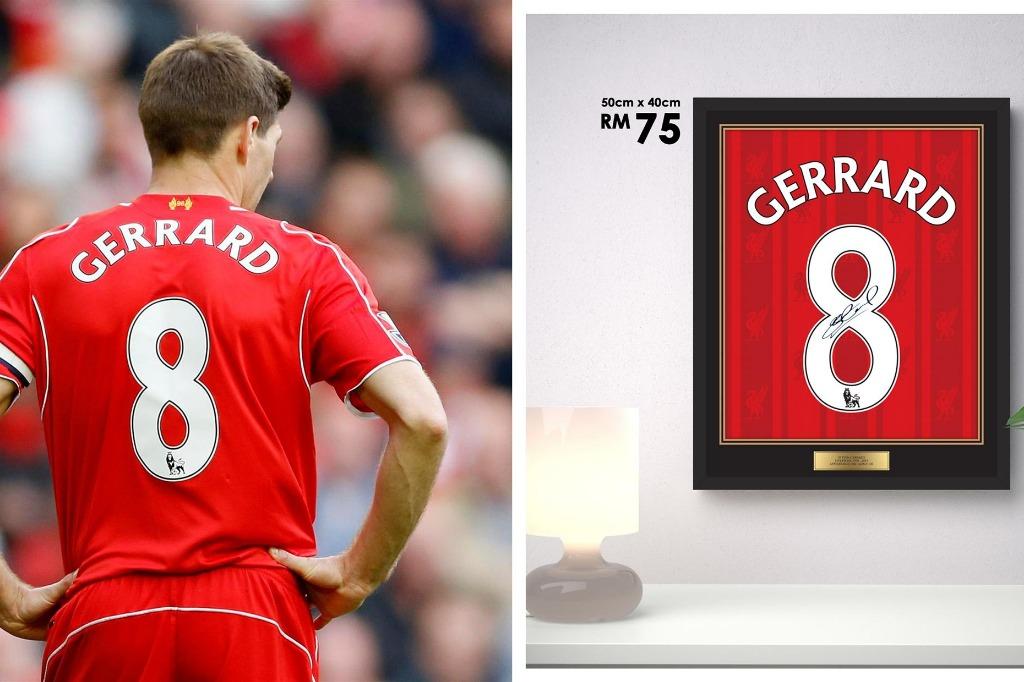 Gerrard signed jersey 2025