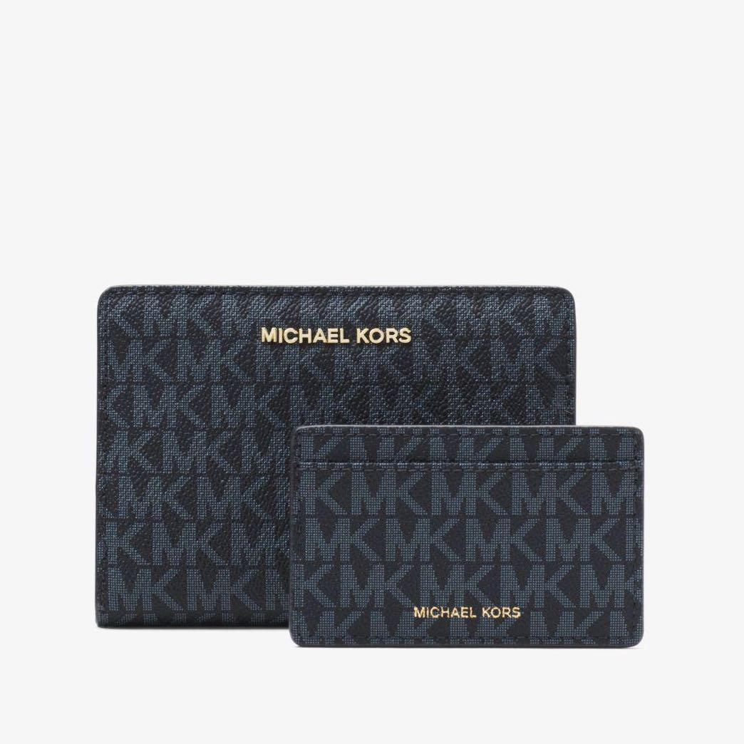 MICHAEL KORS medium logo slim wallet 