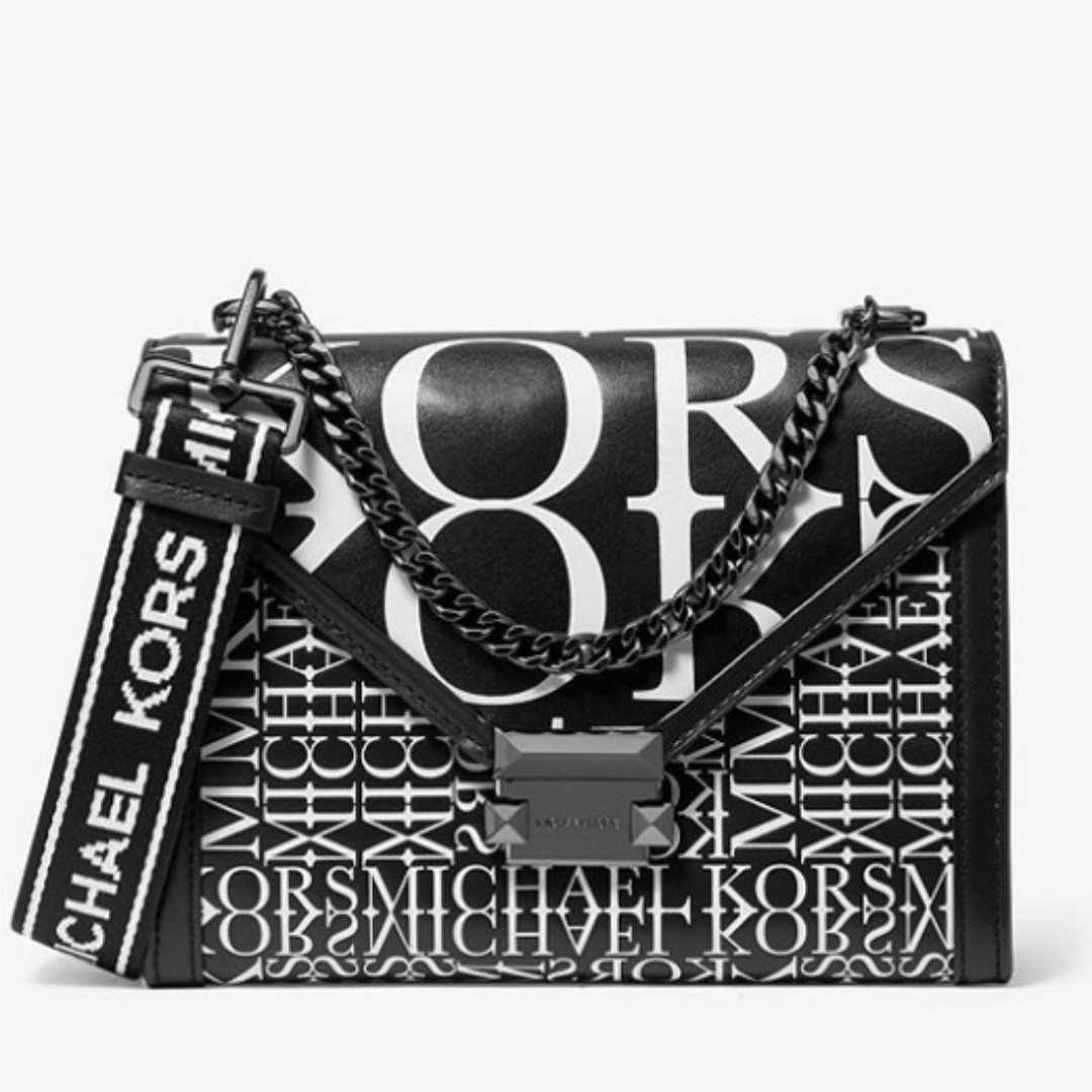 Whitney large graphic logo convertible shoulder bag outlet