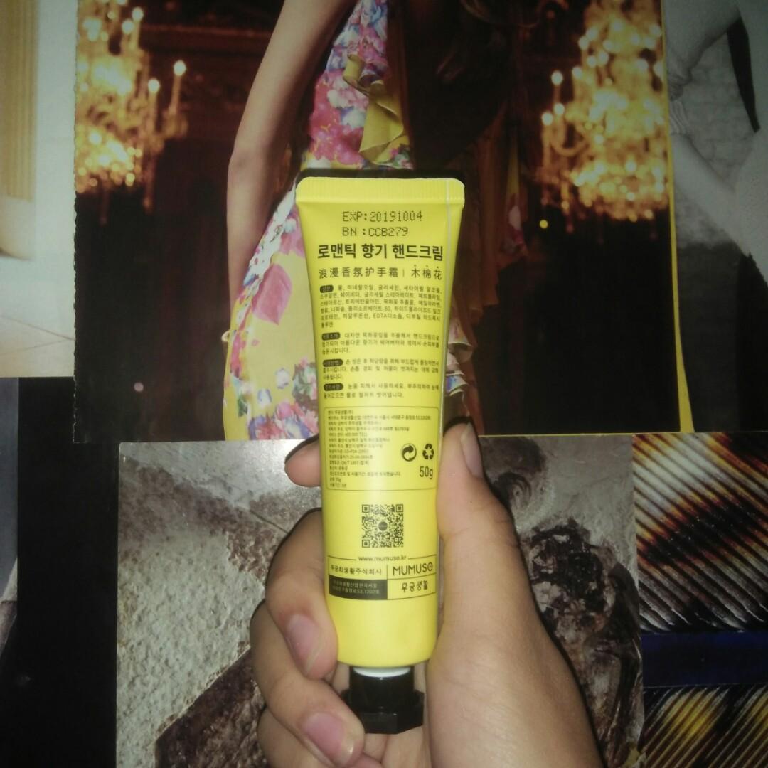 Mumuso Handcream Ori Korea Kesehatan Kecantikan Kulit Sabun Tubuh Di Carousell