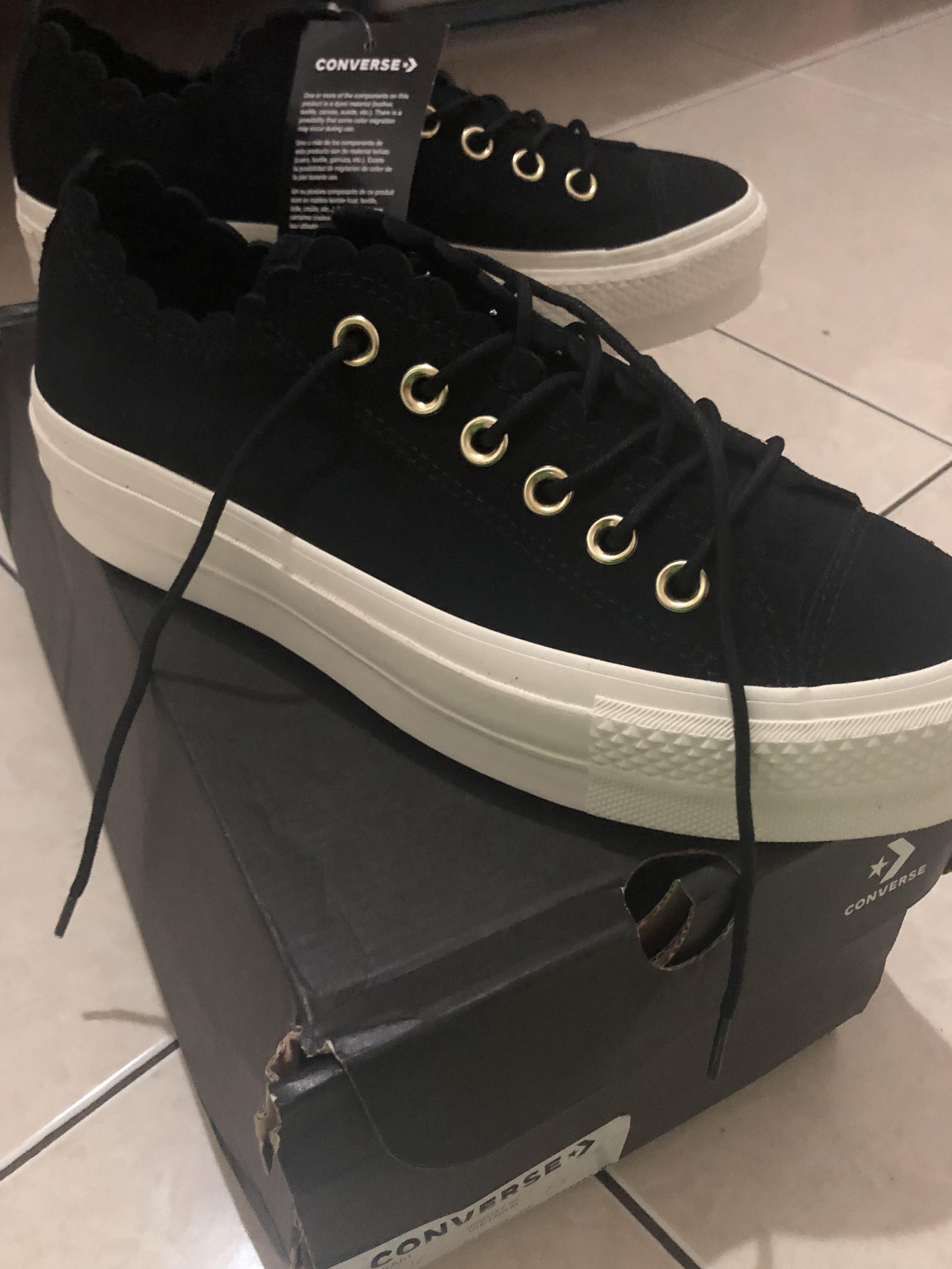 NEW Converse Frilly Platform Fesyen Wanita Sepatu di Carousell