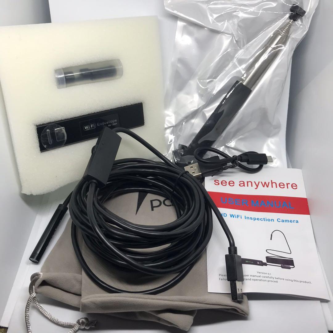 Pancellent USB Endoscope 5.5mm 2 in 1 Waterproof Borescope Inspection