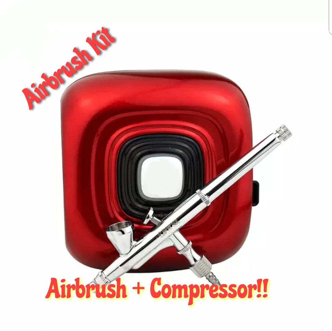 Portable Airbrush Kit With Mini Air Compressor Suitable For